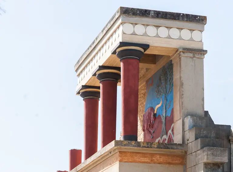 Zentrum minoischer Kultur Knossos am Stadtrand von Iraklio kb Parschau