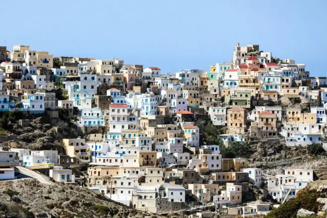 Unser Foto (© Eurokinissi) zeigt die Insel Karpathos