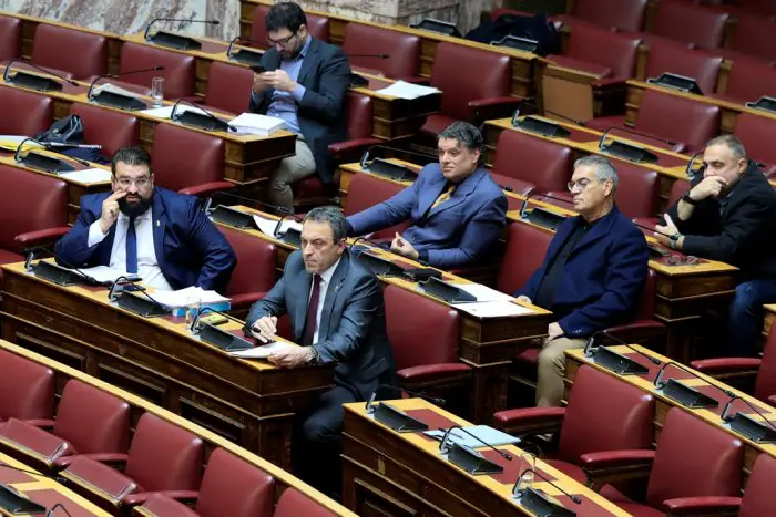 Unser Archivfoto (© Eurokinissi) entstand im griechischen Parlament.