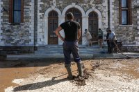 Unser Archivfoto (© Eurokinissi) entstand nach dem Unwetter „Daniel“ im Pilion-Gebirge.