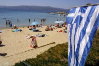 Unser Foto von © eurokinissi zeigt einen Strand auf der Insel Skiathos.