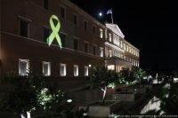 Unser Foto (© Pressestelle des Parlaments) entstand am Samstag (14.9.) vor dem Parlament in Athen.