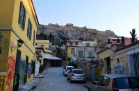 Foto (© Griechenland Zeitung / Jan Hübel): Winterliches Athen.