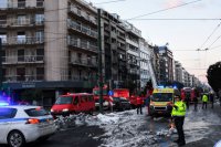 Unser Foto (© Eurokinissi) entstand am Mittwoch in der Syngrou Avenue.