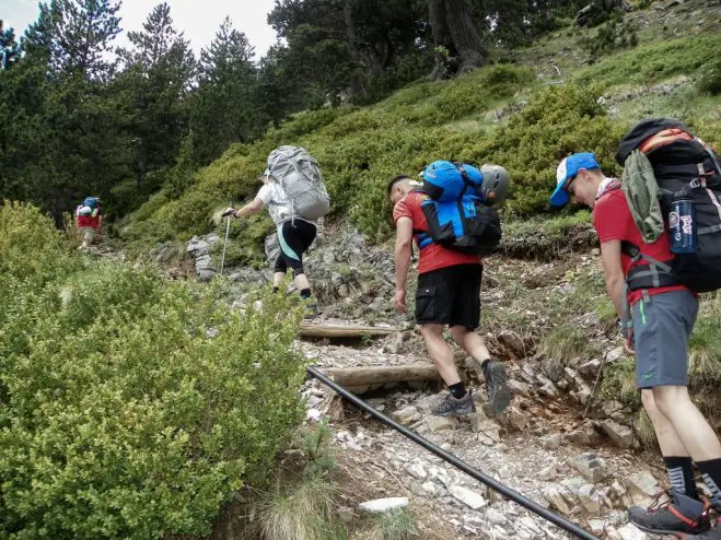 Foto (© Eurokinissi): Wanderer auf dem Olymp