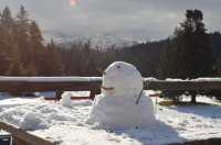 Schneemann aus Nordgriechenland