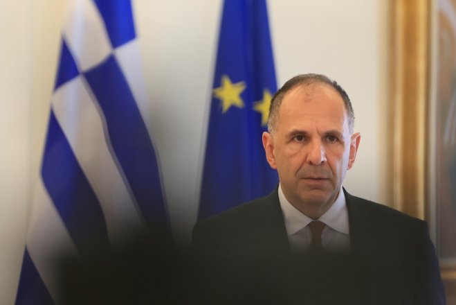 Unser Archivfoto (© Eurokinissi) zeigt Außenminister Jorgos Gerapetritis.