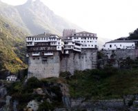 Unser Archivfoto (© Eurokinissi) zeigt ein Kloster auf dem Heiligen Berg Athos.