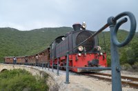 Unser Archivfoto (© Jan Hübel / Griechenland Zeitung) zeigt die Pilion-Bahn im Einsatz. 