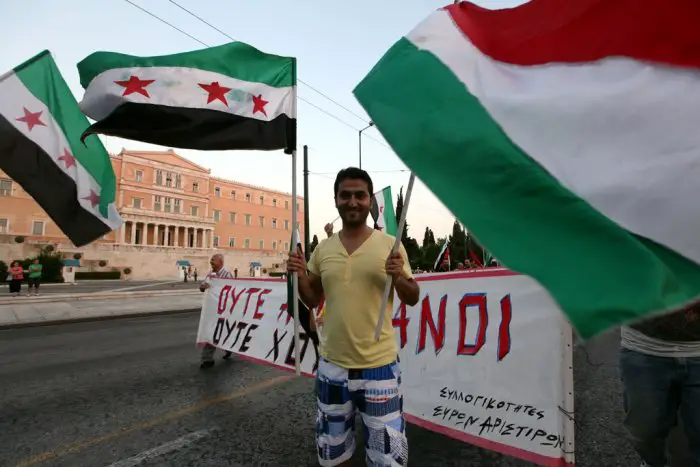 Unser Archivfoto (© Eurokinissi) entstand vor dem Parlamentsgebäude in Athen.