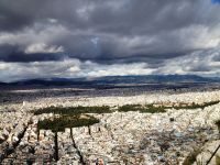 Wolkenverhangener Himmel