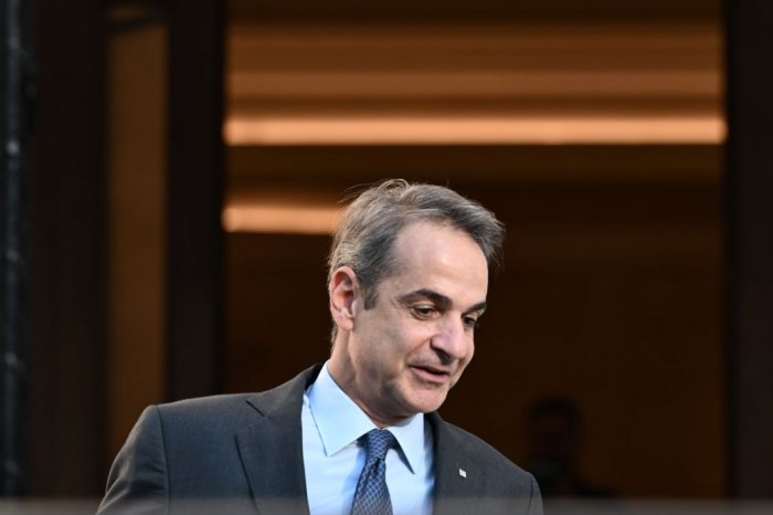 Auch Ministerpräsident Mitsotakis, hier im Archivbild (© Eurokinissi) zu sehen, sicherte Spanien volle Solidarität zu 