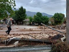 Unser Archivfoto (© Eurokinissi) entstand Anfang Oktober nach dem Unwetter „Kassandra“ in Mittelgriechenland.