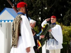 Unser Archivfoto (© Eurokinissi) entstand während eines früheren Besuches des deutschen Bundespräsidenten Frank-Walter Steinmeier in Athen.