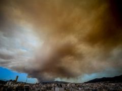 Der Himmel über Athen verdunkelte sich. (Foto: © Eurokinissi)